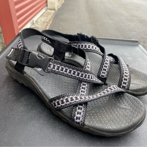 Skechers Outdoor Lifestyle Women’s Black White Strappy Sport Sandals Size 9 - Picture 10 of 11